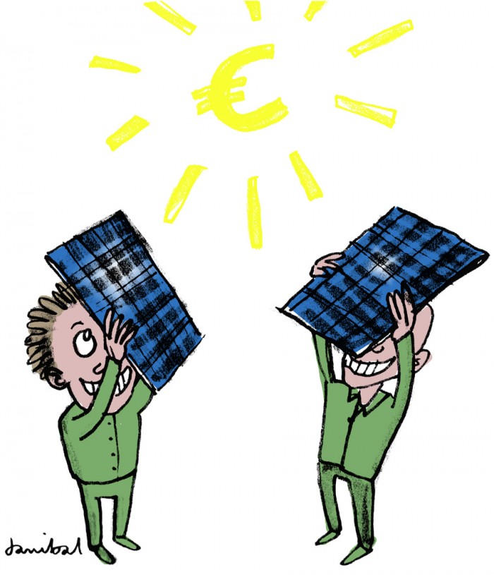 Danibal illustratie Zonnepanelen